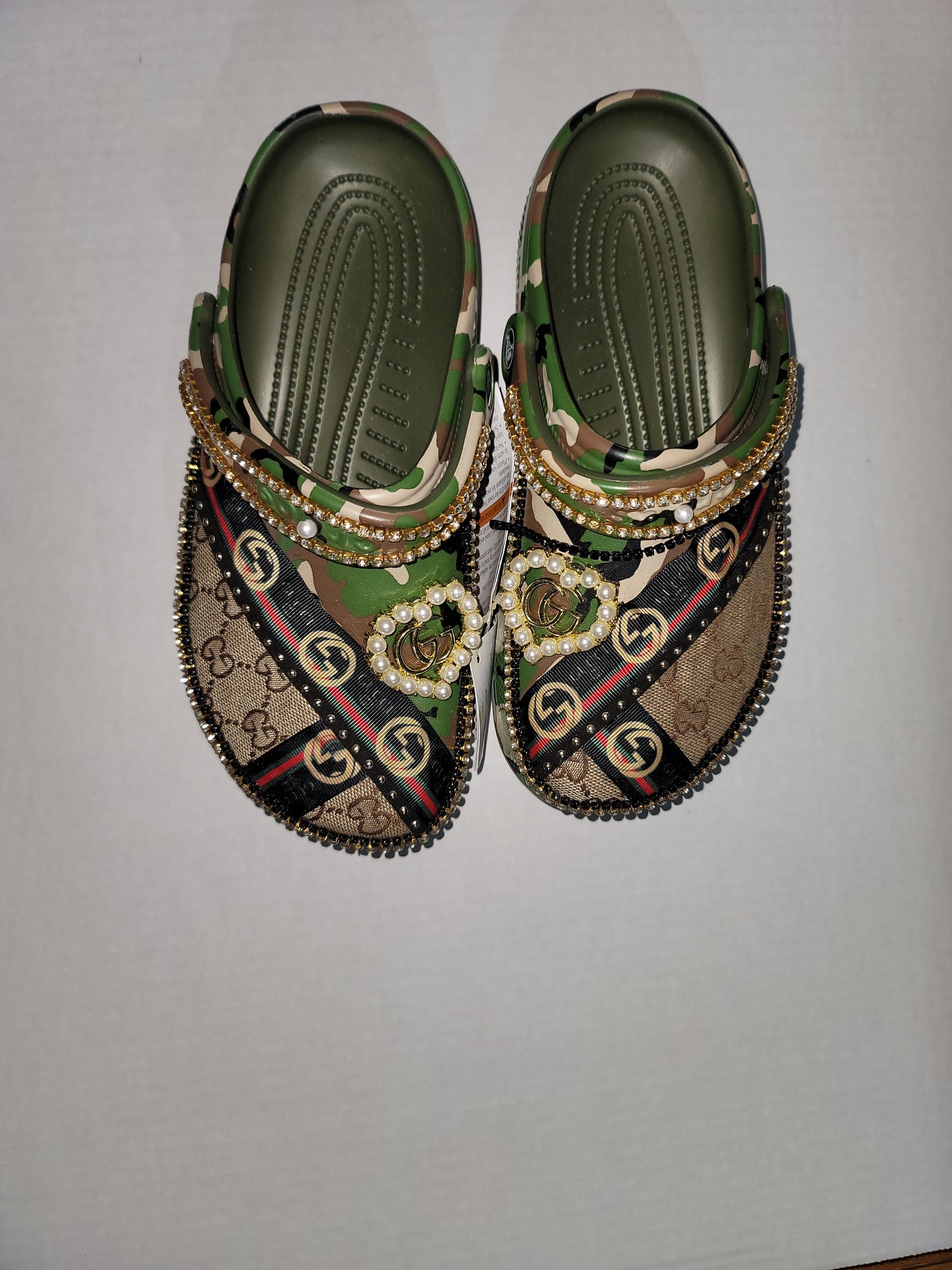 Custom GG Design Crocs W8